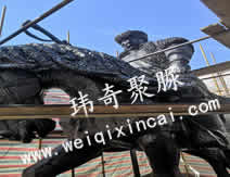 内蒙古师范大学雕塑聚脲喷涂